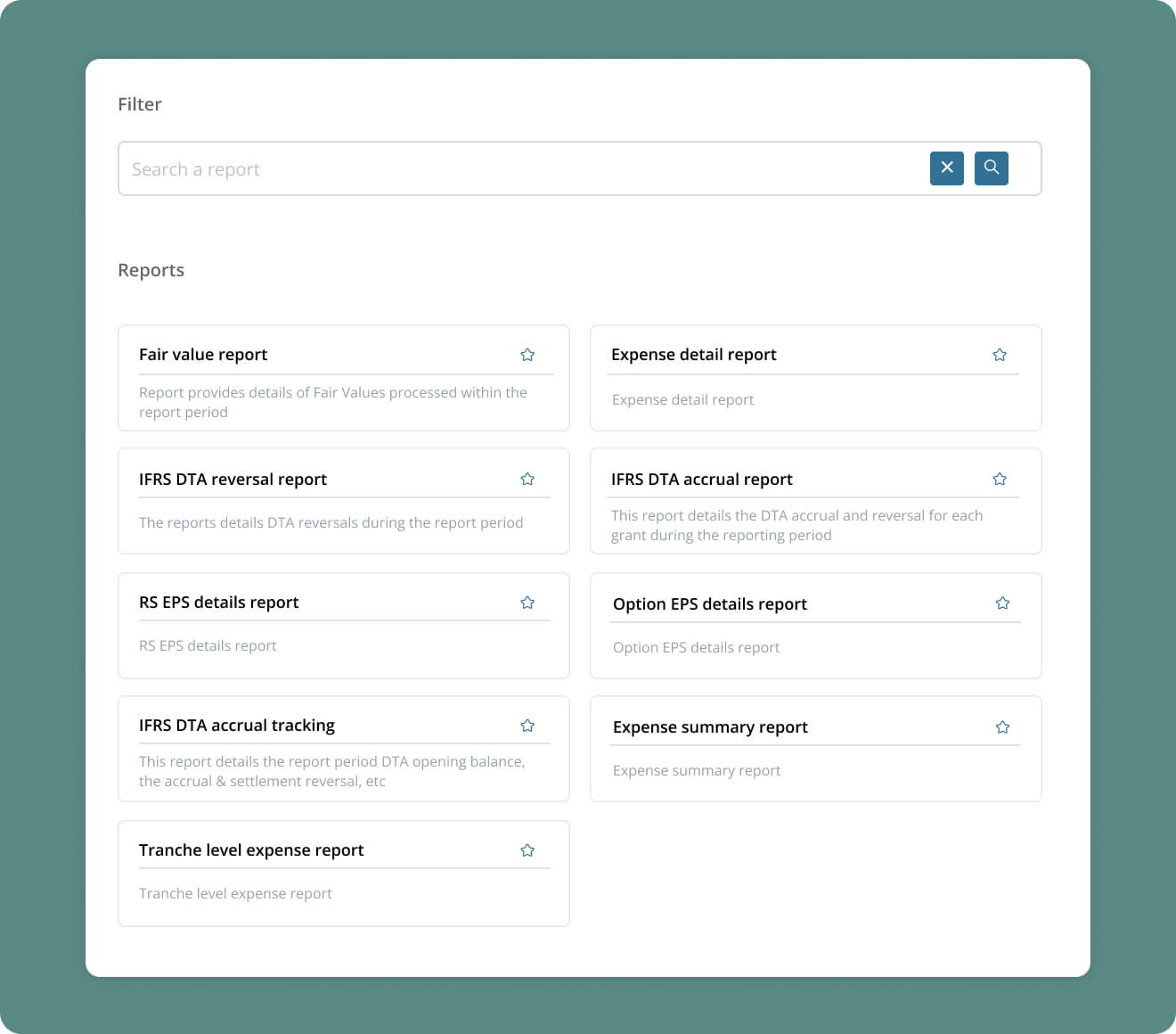 Financial Reporting Types