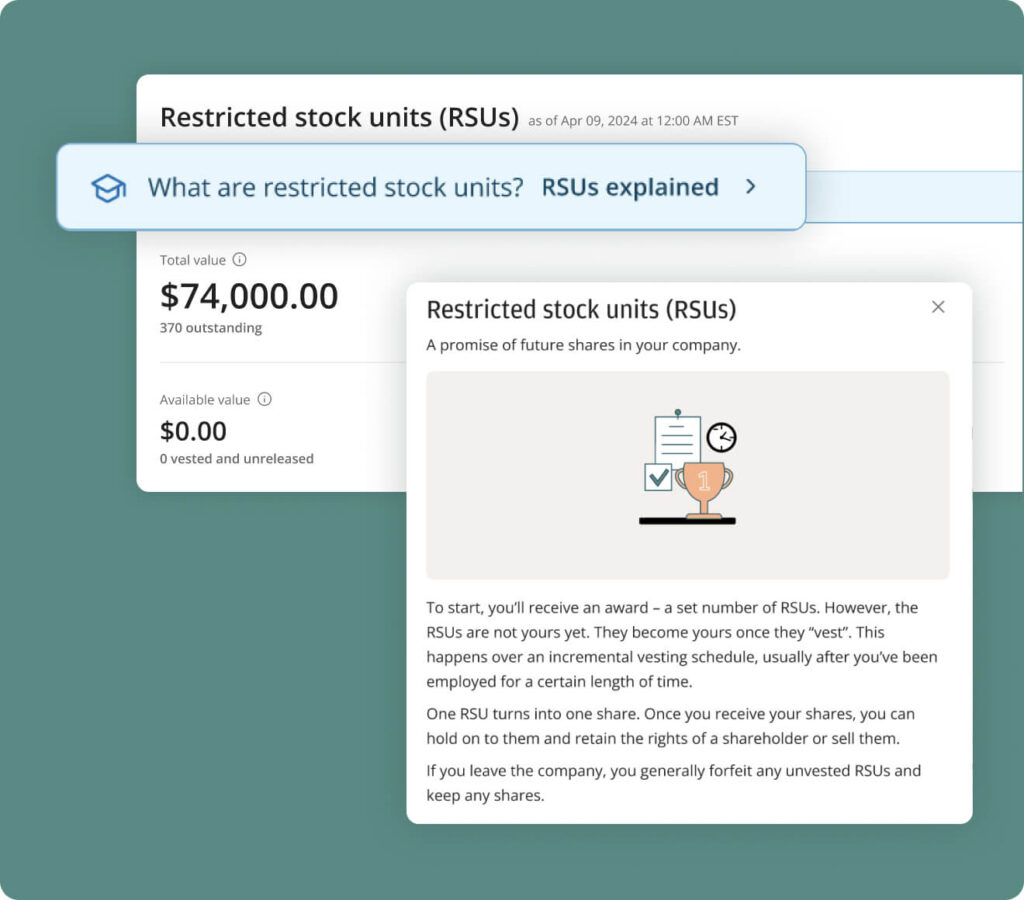 Participant Portal - RSU explained
